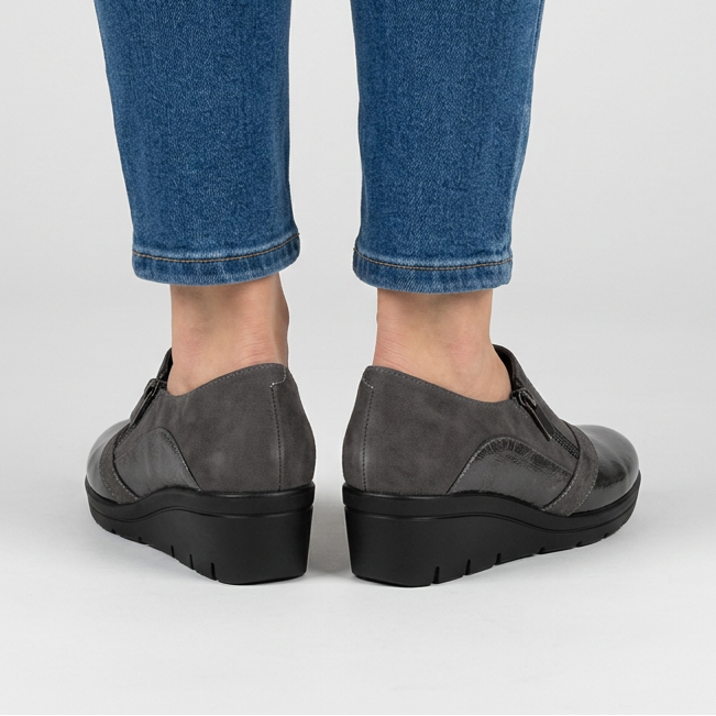 Petra - Mocassino comoda donna con zeppa