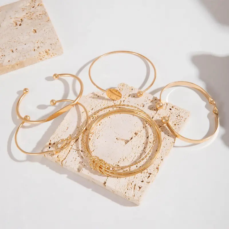 Set di bracciali Eleganza Annodata | Oro