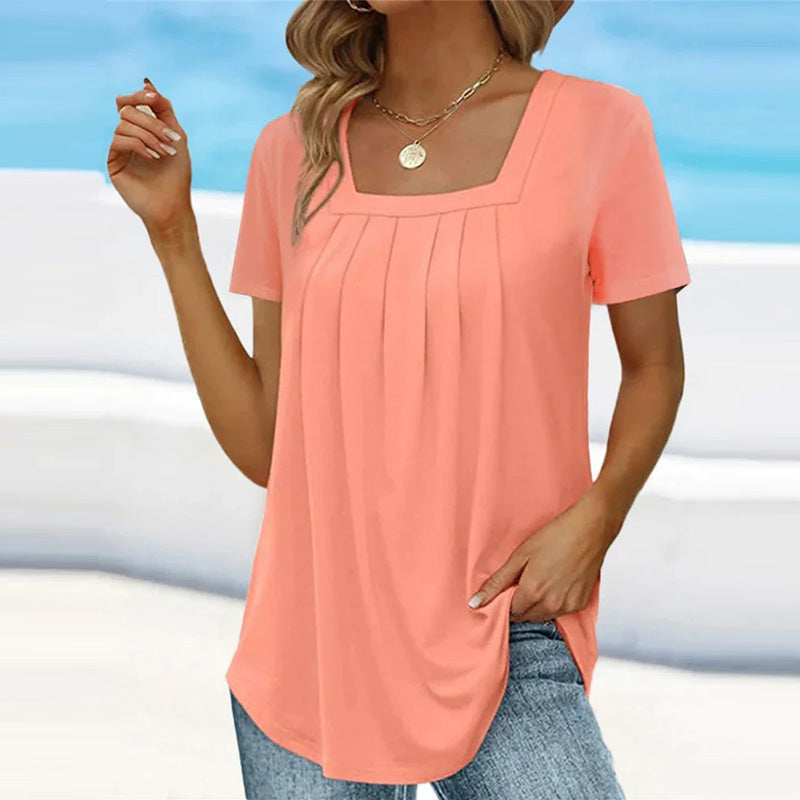 Alba | Blusa fluida con scollo quadrato
