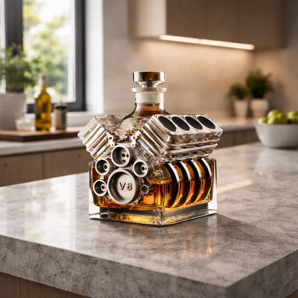 Decanter per Whiskey – Edizione Motore V8