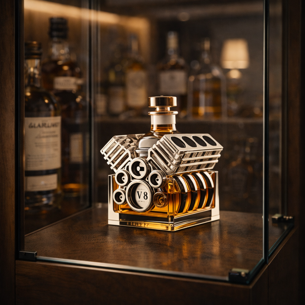Decanter per Whiskey – Edizione Motore V8