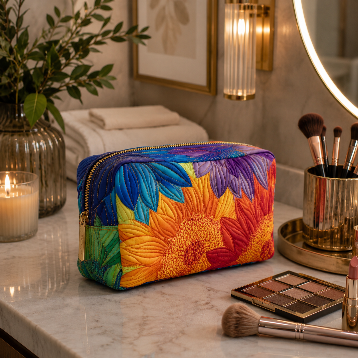 Borsa per Trucco Estiva a Cuscinetto