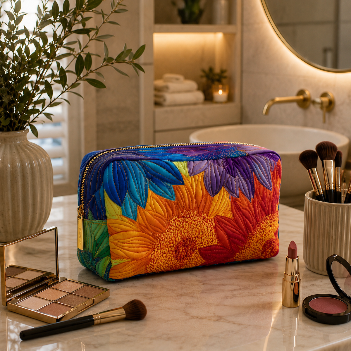 Borsa per Trucco Estiva a Cuscinetto