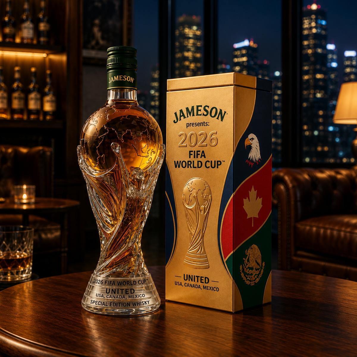 Decanter per Whiskey – Edizione Coppa del Mondo 2026