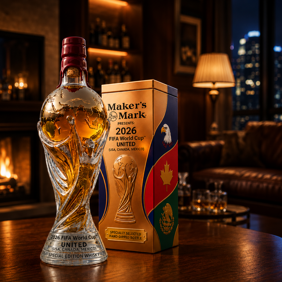 Decanter per Whiskey – Edizione Coppa del Mondo 2026