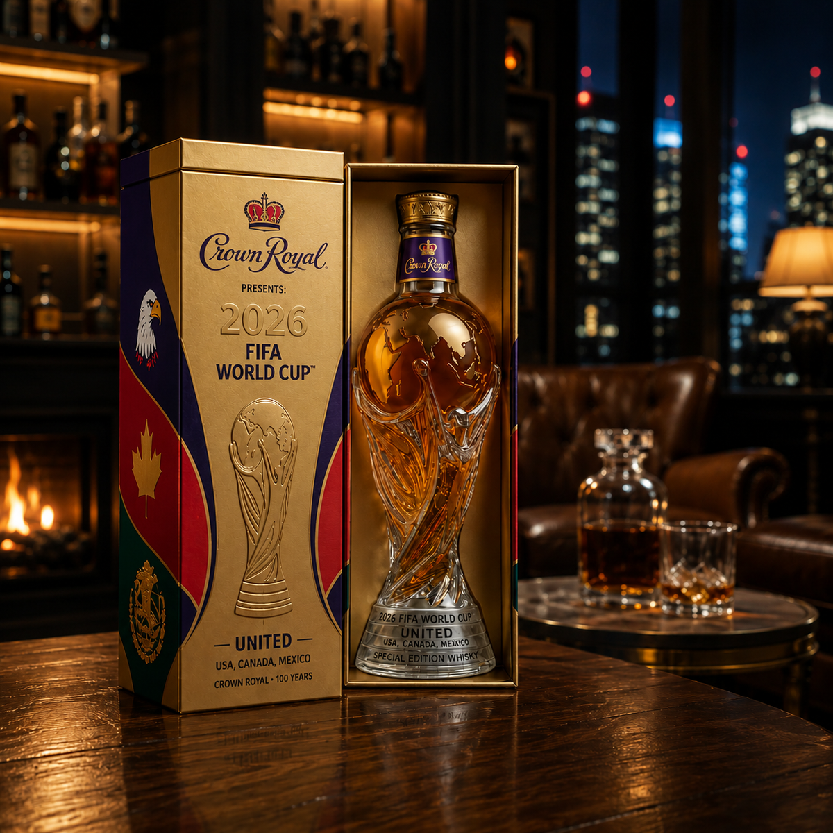 Decanter per Whiskey – Edizione Coppa del Mondo 2026