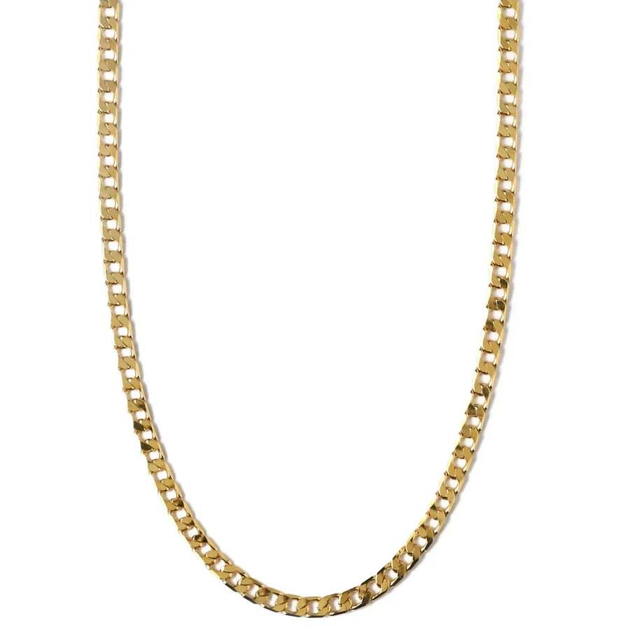 Collana con catena a maglie piatte | Oro
