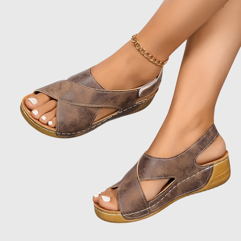 Angelina™ | Sandali in Camoscio con Soletta Comfort