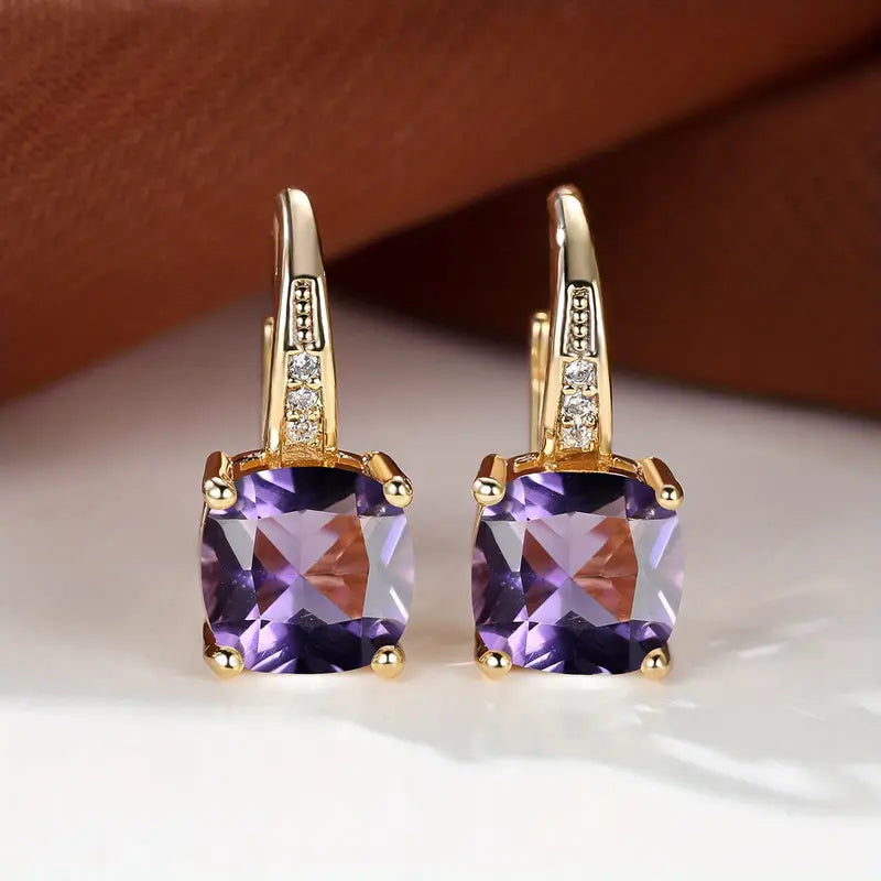 Orecchini a cerchio Mystic Stone | Oro