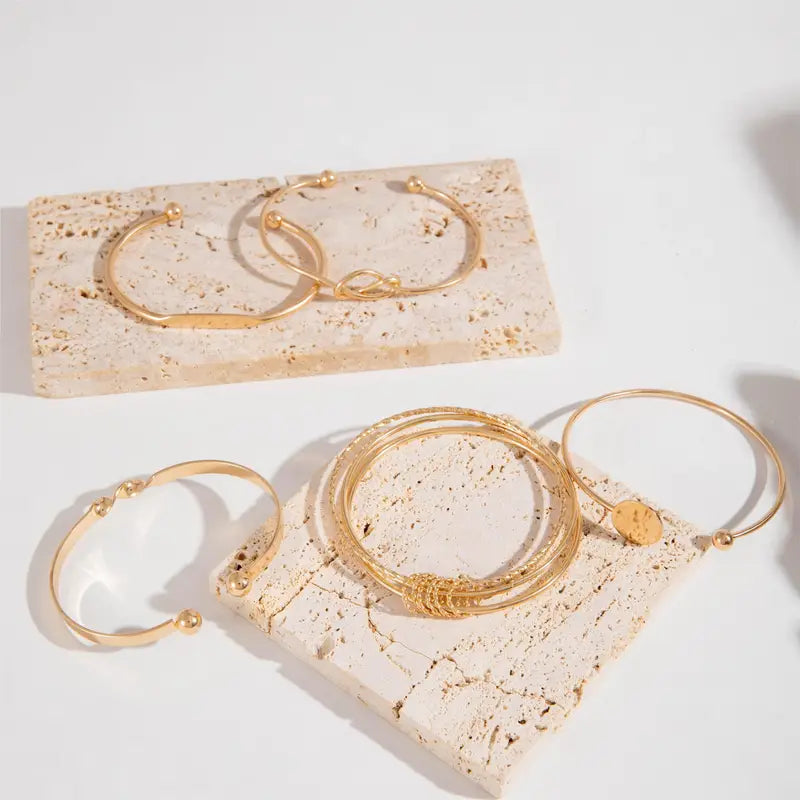 Set di bracciali Eleganza Annodata | Oro