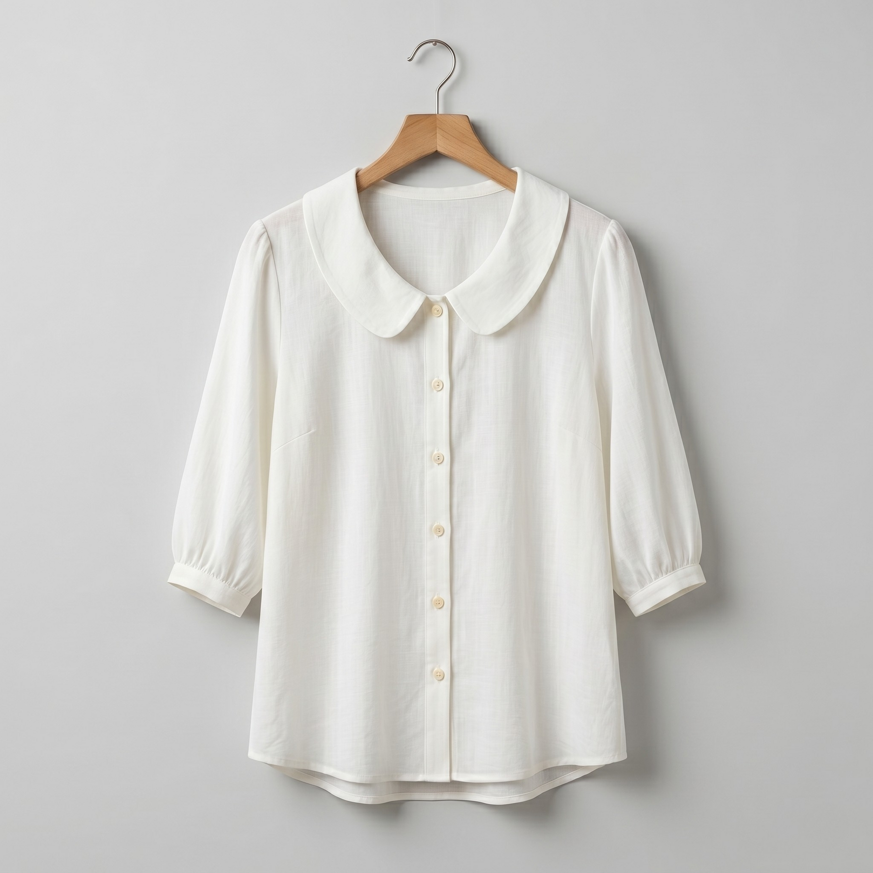 Alexia | Blusa elegante in cotone leggero con scollo rotondo