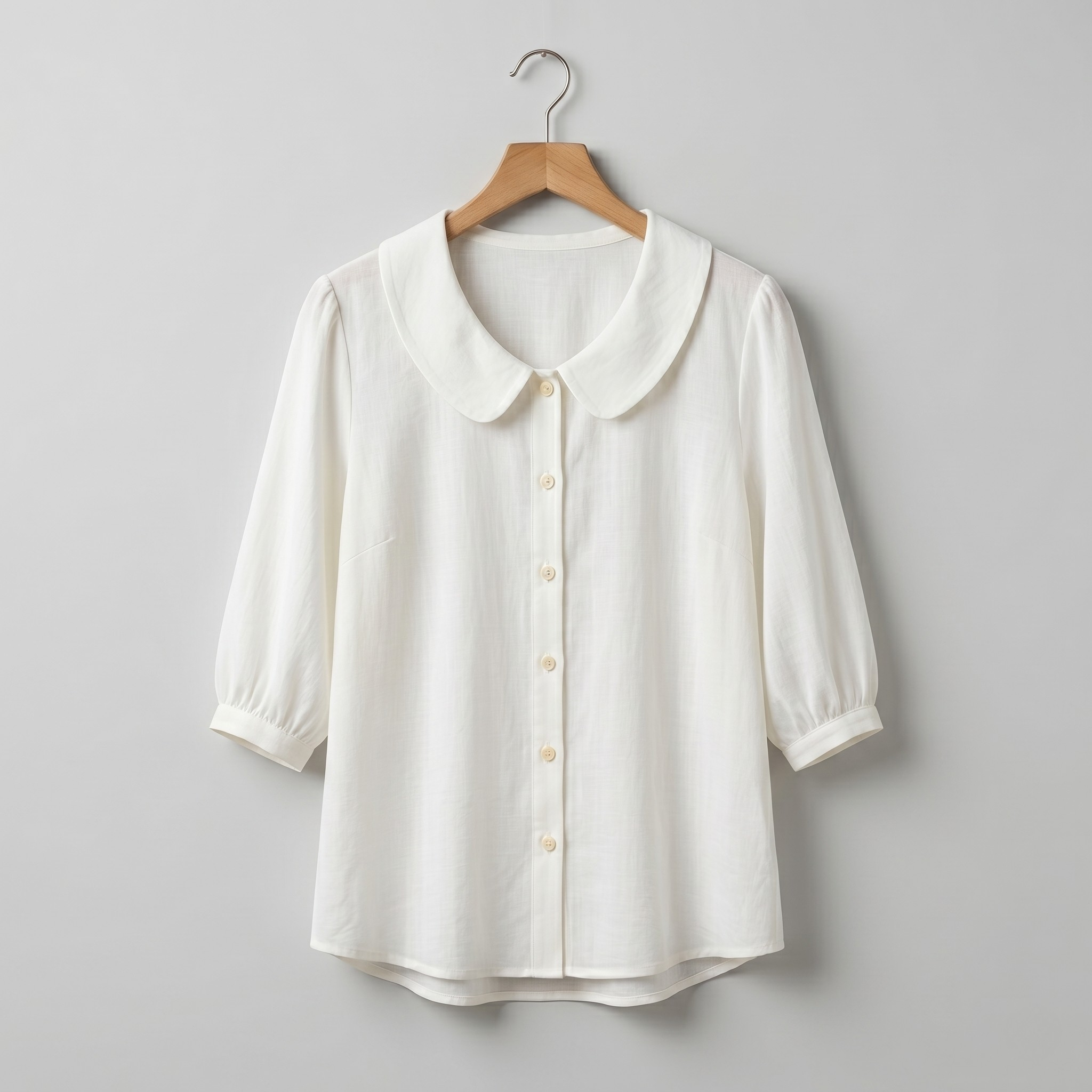 Alexia | Blusa elegante in cotone leggero con scollo rotondo