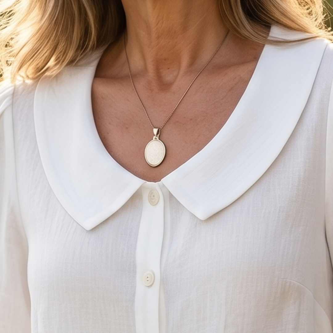 Alexia | Blusa elegante in cotone leggero con scollo rotondo
