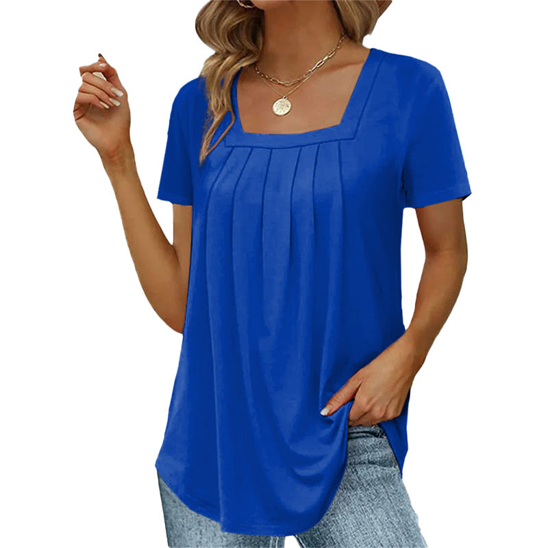 Alba | Blusa fluida con scollo quadrato