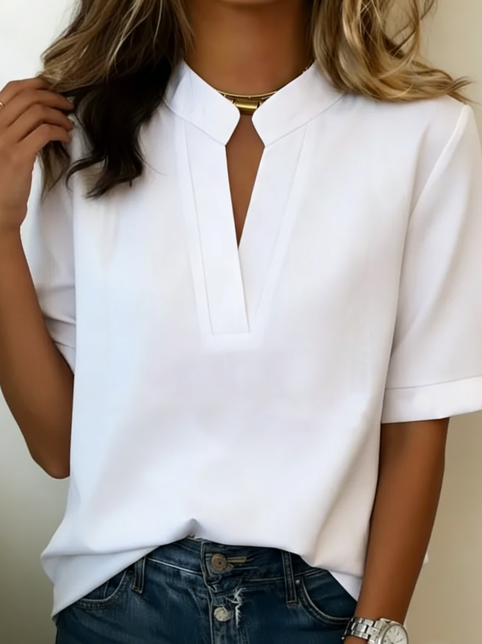 Sabina | Blusa elegante con scollo a V