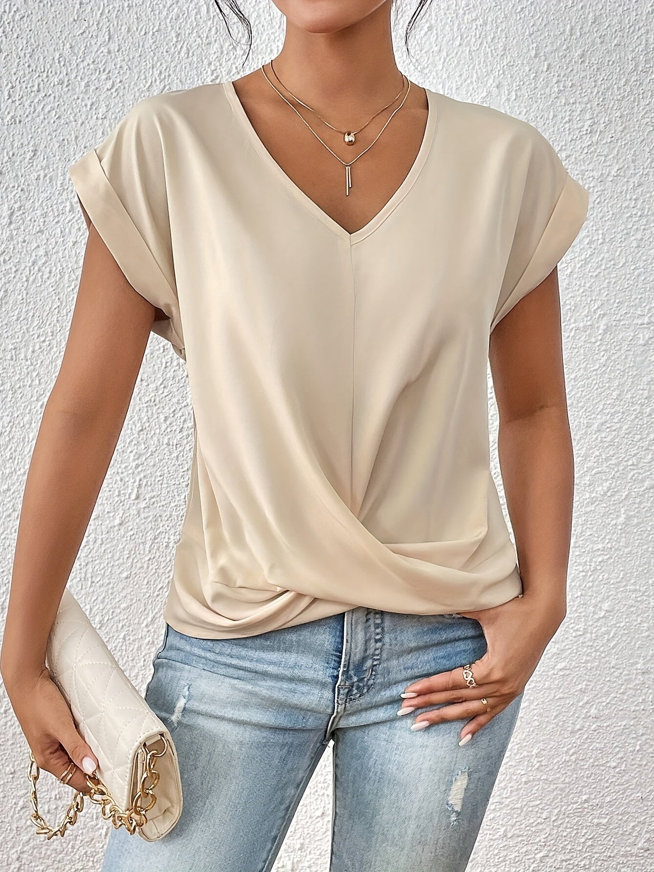 Chiara | Blusa casual con scollo a cuore