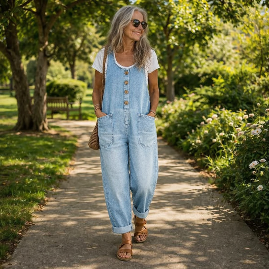 Elena – Tuta in denim casual