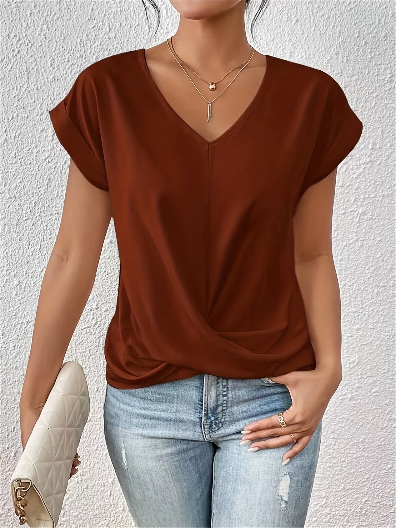 Chiara | Blusa casual con scollo a cuore