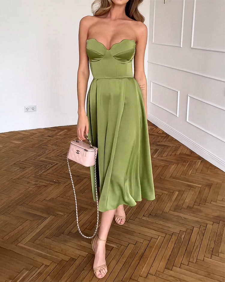 Liora | Abito Midi Elegante a Fascia