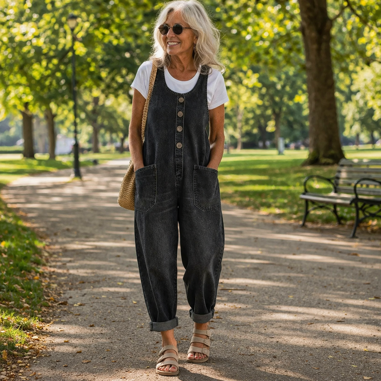 Elena – Tuta in denim casual