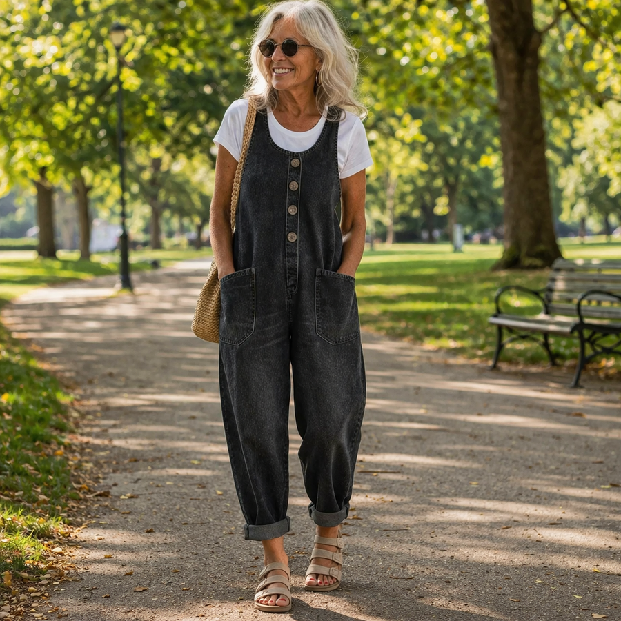 Elena – Tuta in denim casual