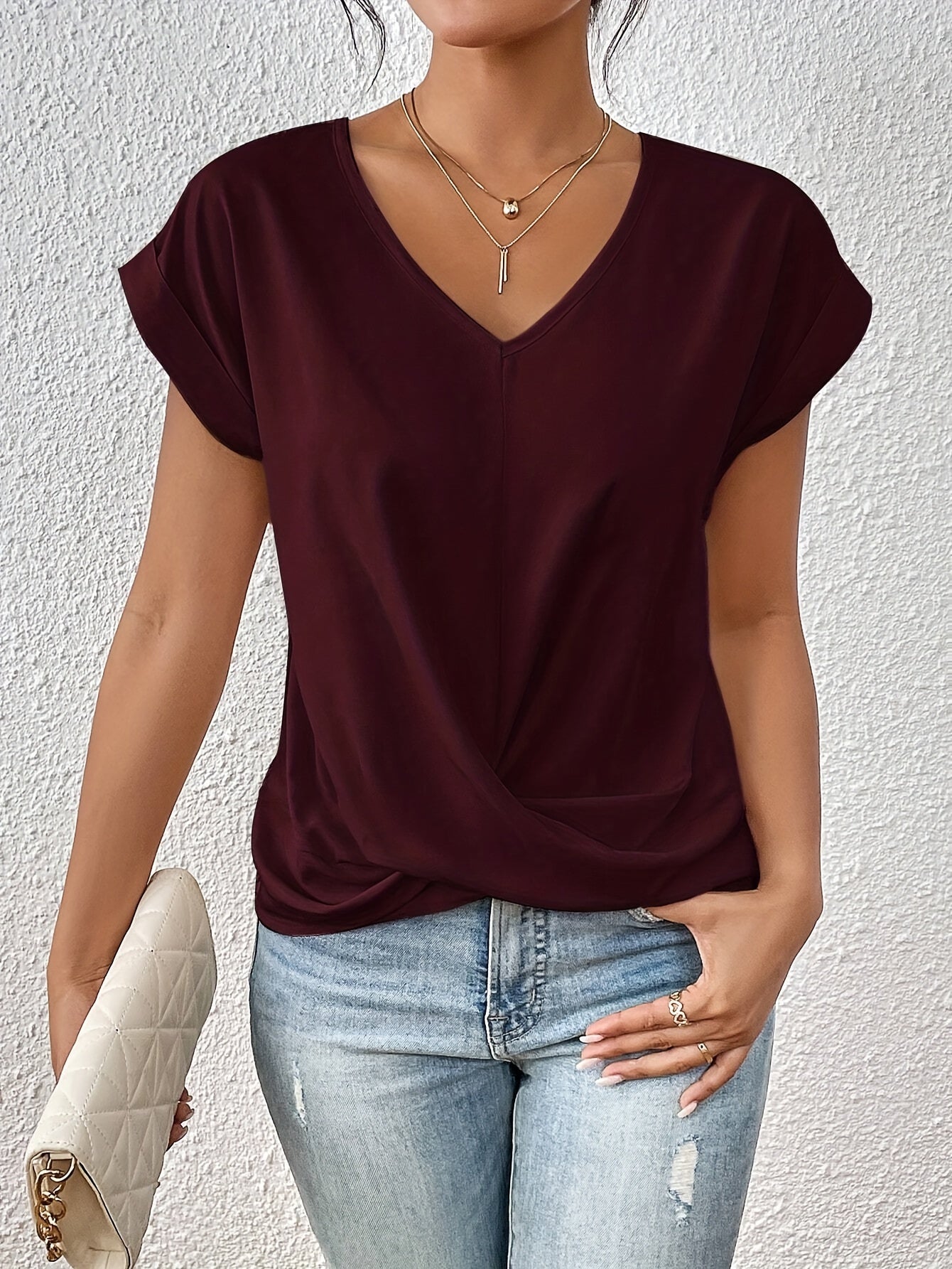 Chiara | Blusa casual con scollo a cuore