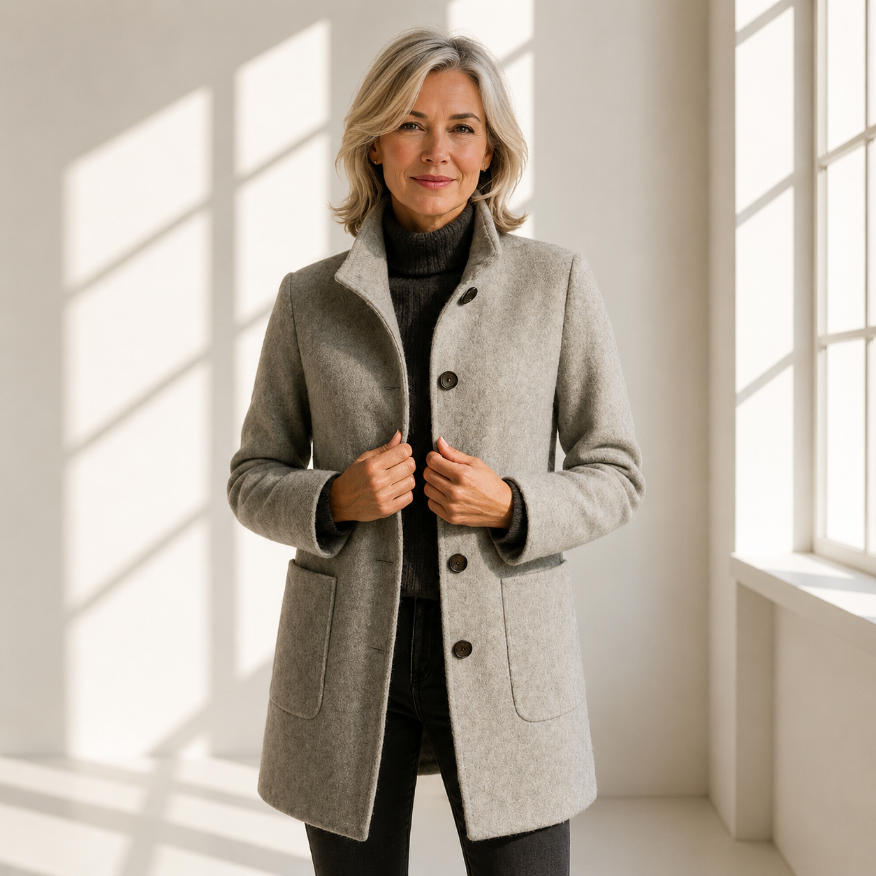 Eleonora | Cappotto in lana dal taglio midi