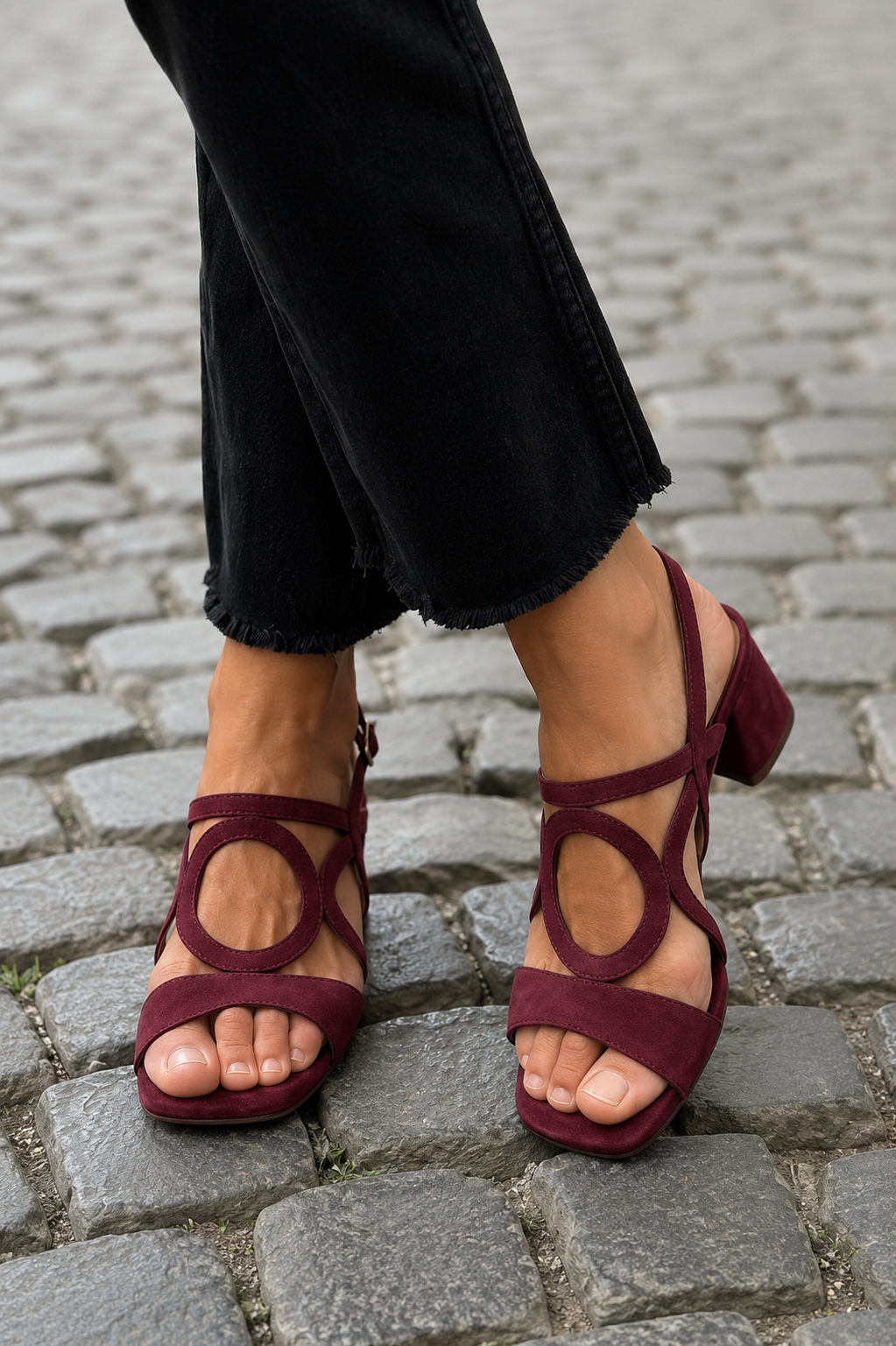 Cedra | Sandali con Tacco Geometric Lime Pop