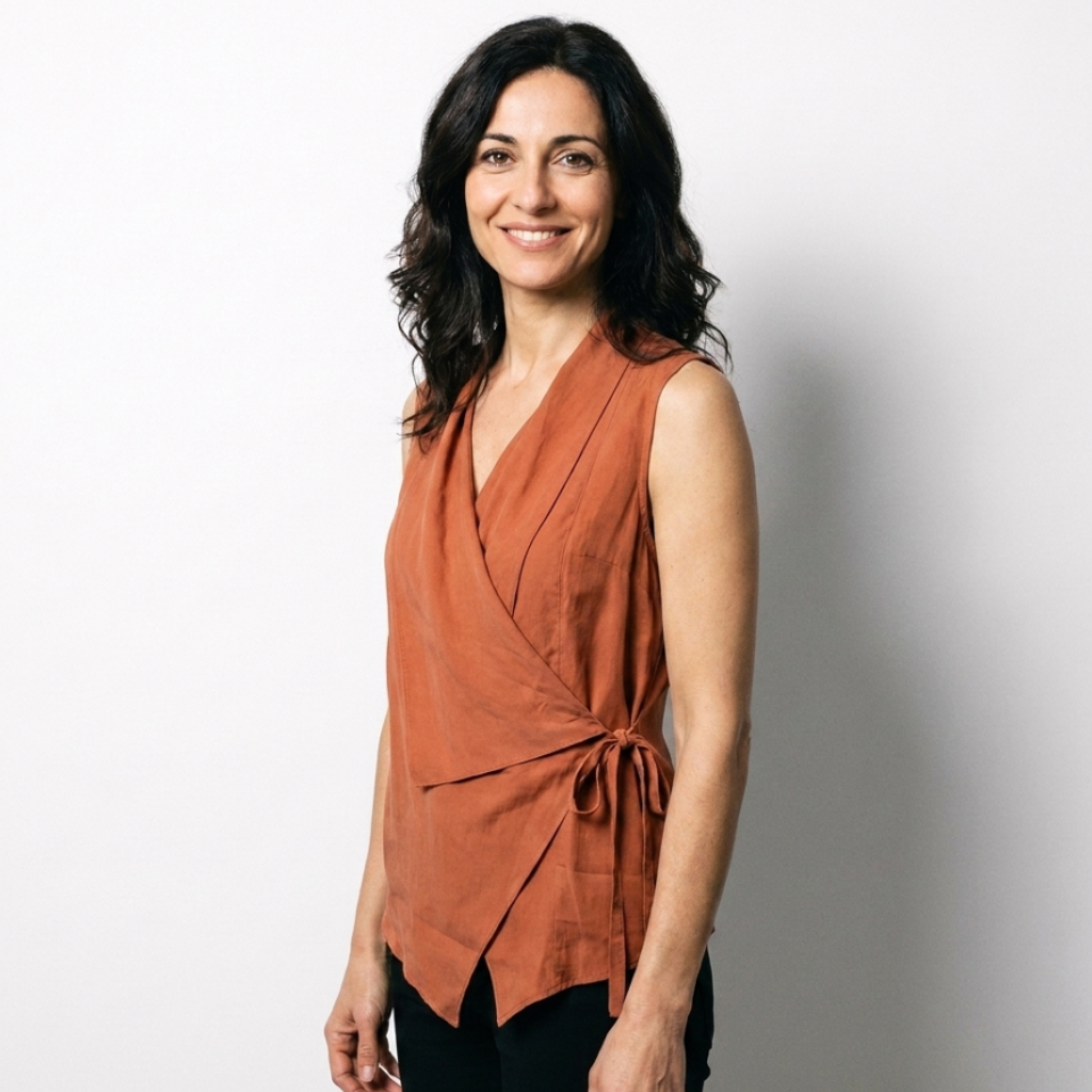 Terracotta | Blusa smanicata