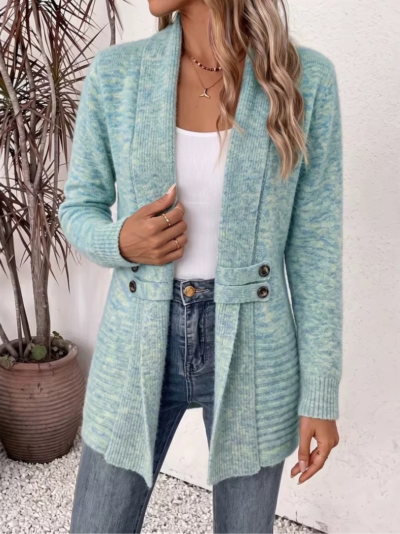 Avena | Cardigan estivo effetto maglia dall'aria ricercata