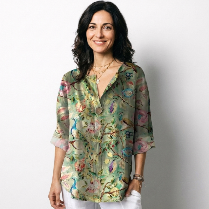 Camila | Blusa leggera da donna con stampa floreale
