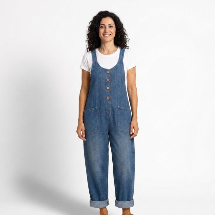 Elena – Tuta in denim casual