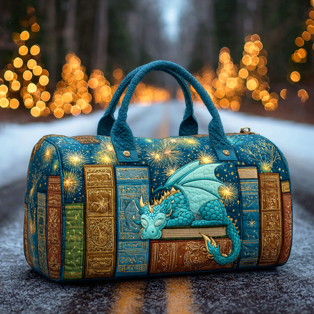 Borsa a Tracolla Trapuntata Dragon Tome