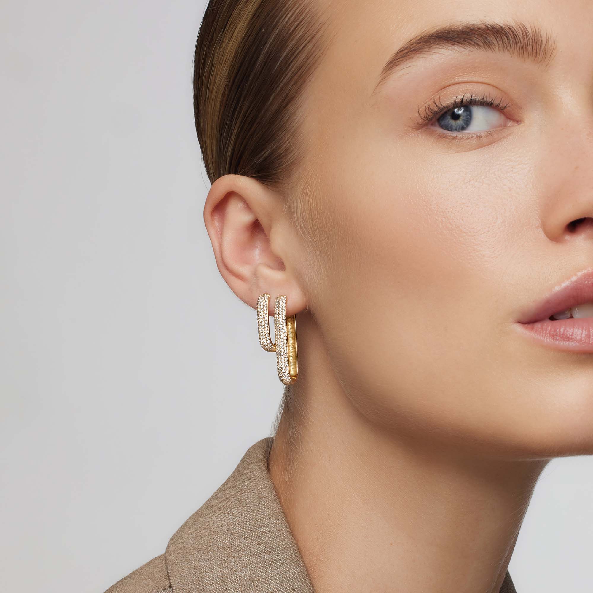 Orecchini Icon Pavé | Oro