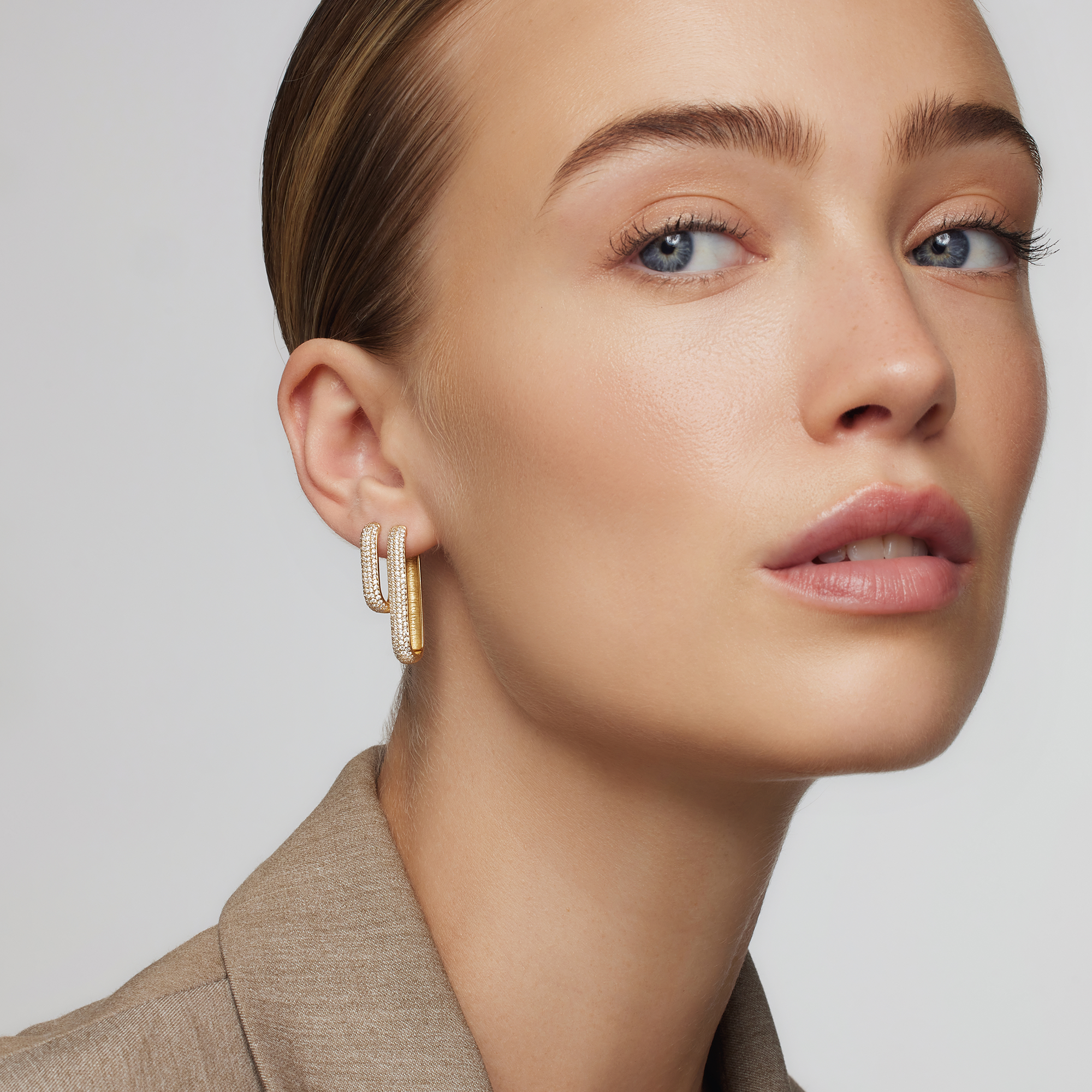 Orecchini Icon Pavé | Oro