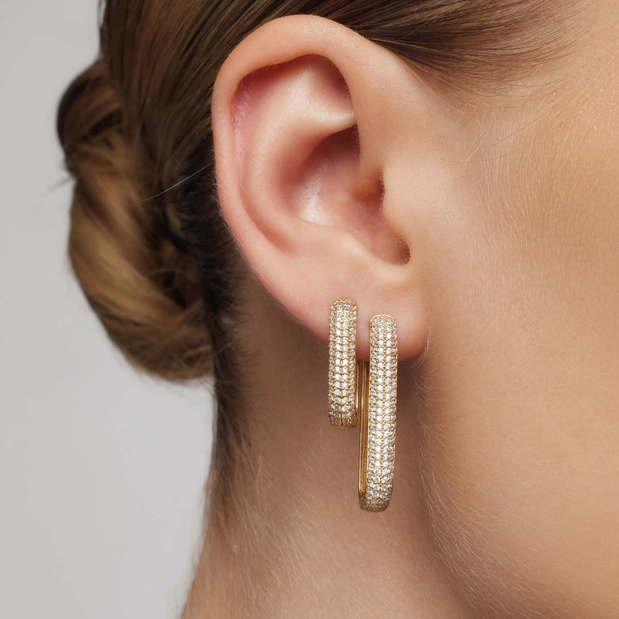 Orecchini Icon Pavé | Oro