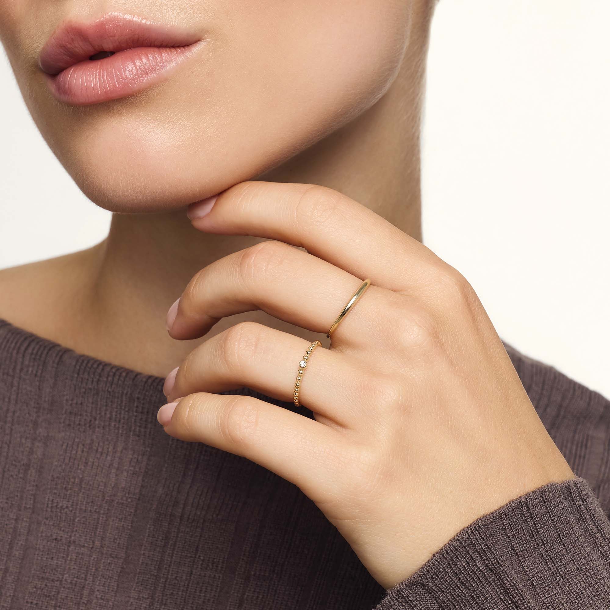 Anello Slim Dome | Oro
