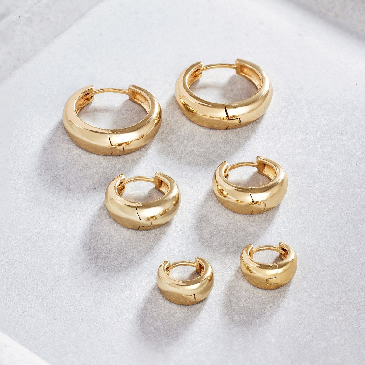 Mini Orecchini a cerchio Rue | Oro