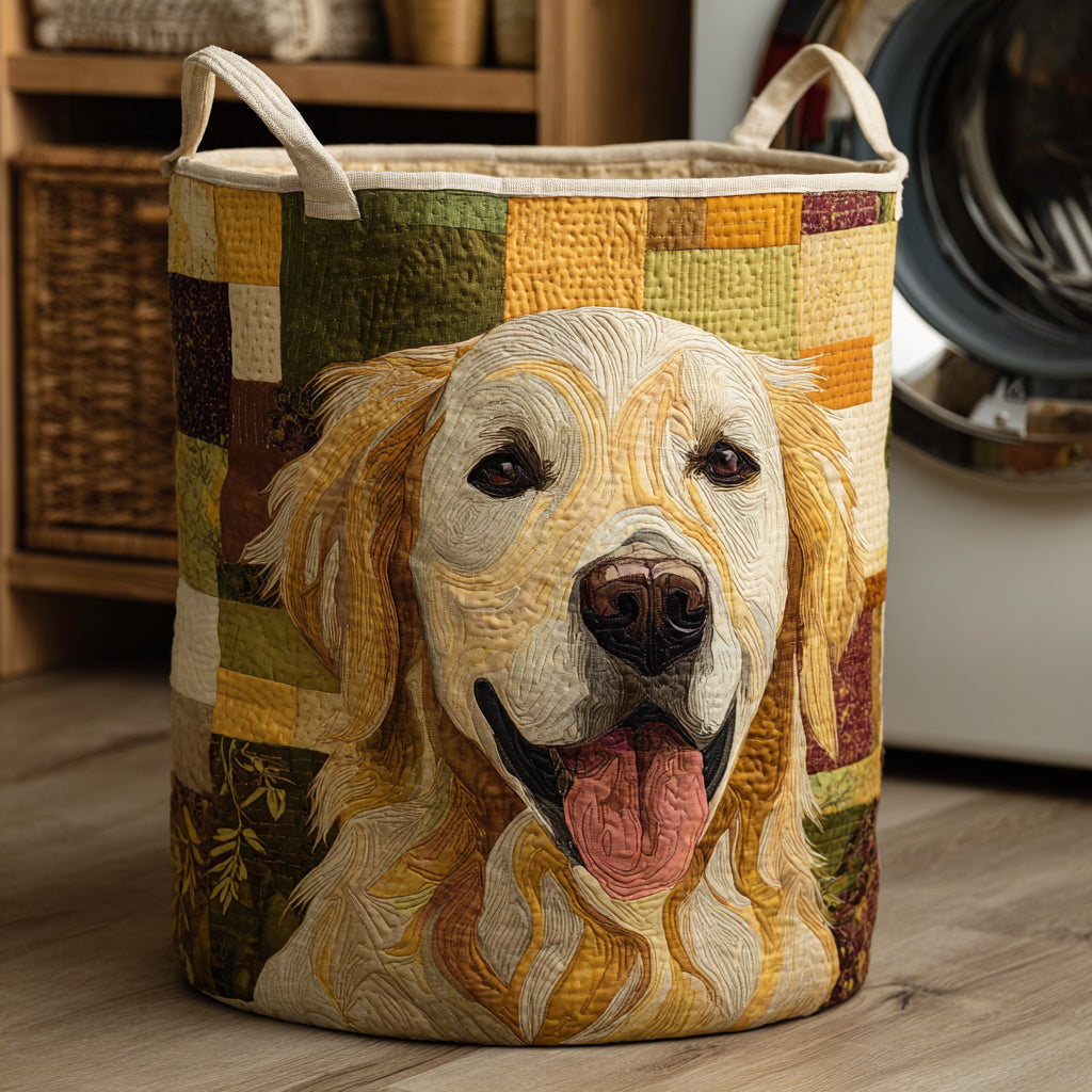 Goldie | Cesto per la Biancheria Felice Golden Retriever