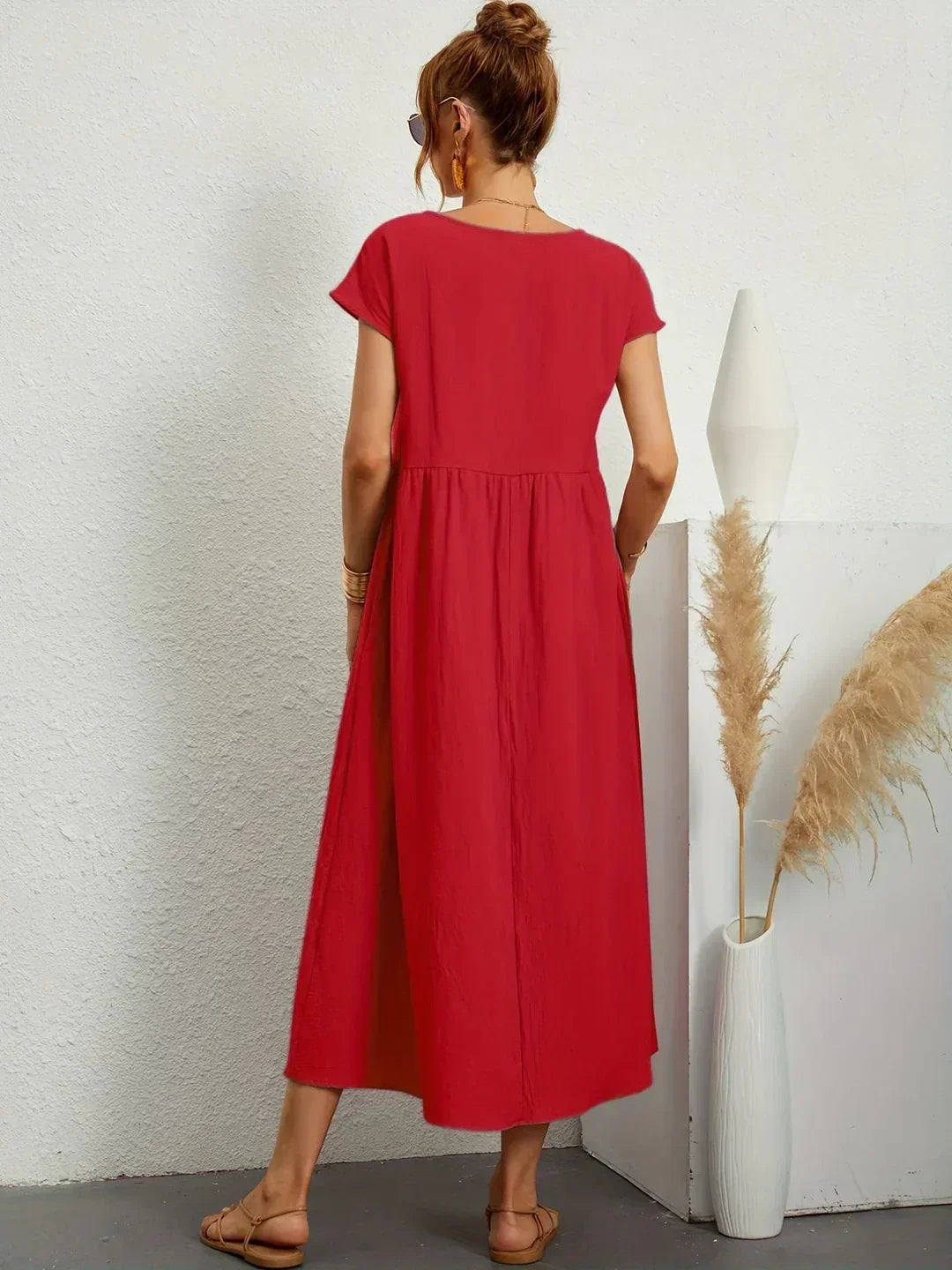 Aria | Abito midi fluido dall'eleganza intramontabile