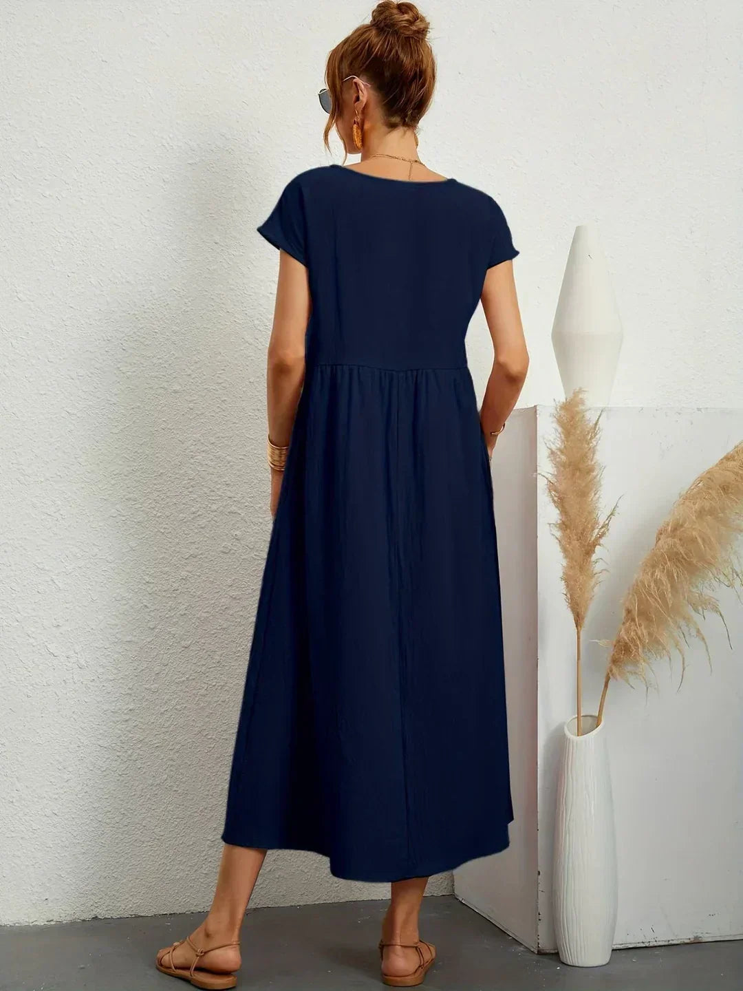 Aria | Abito midi fluido dall'eleganza intramontabile