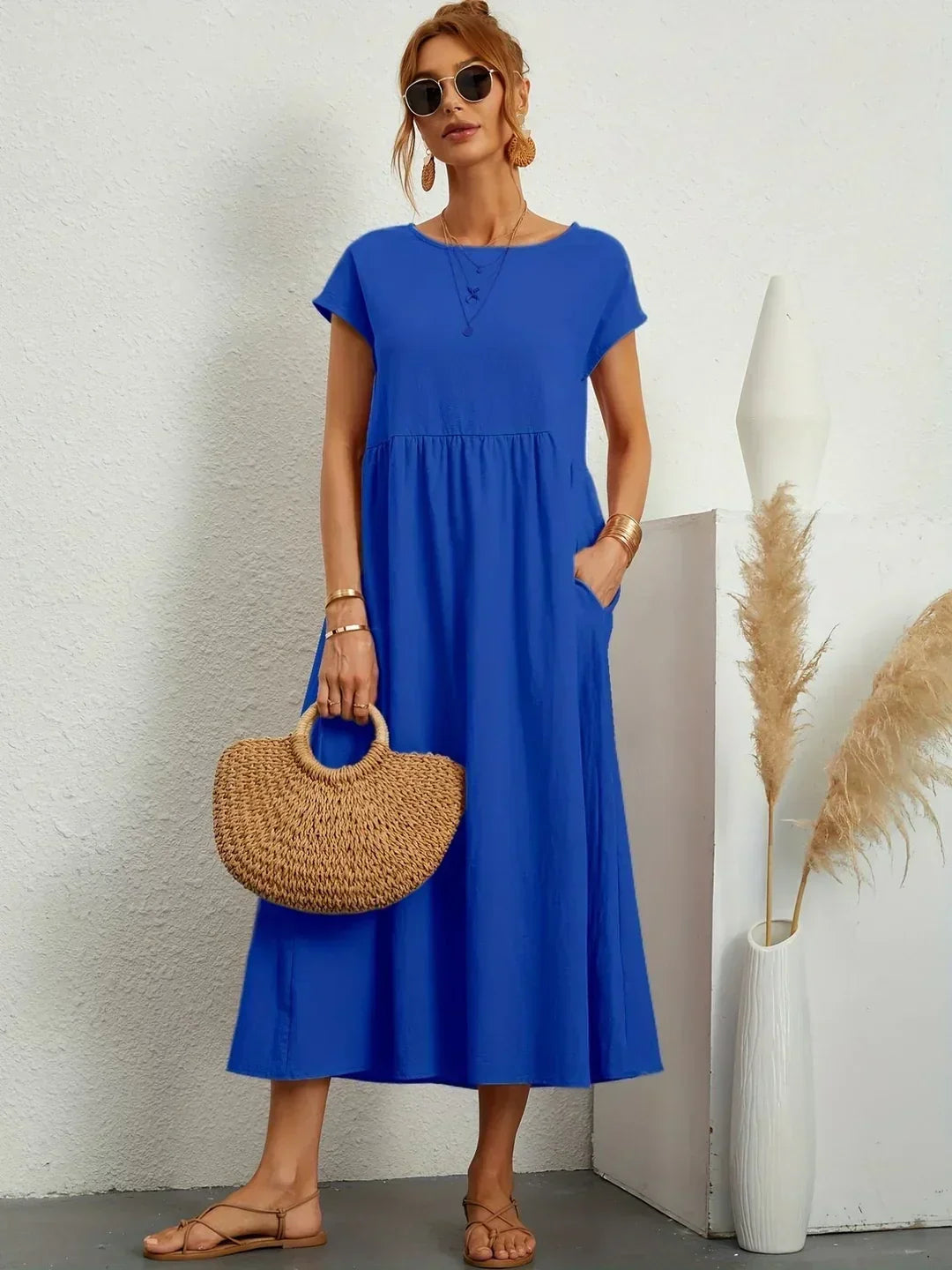 Aria | Abito midi fluido dall'eleganza intramontabile