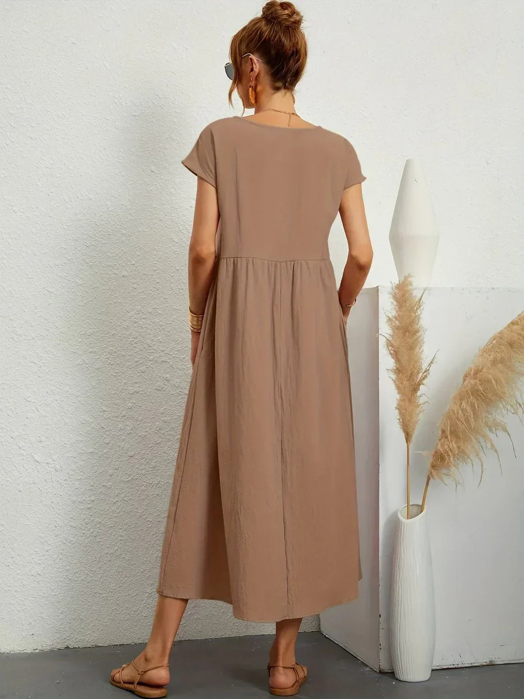 Aria | Abito midi fluido dall'eleganza intramontabile