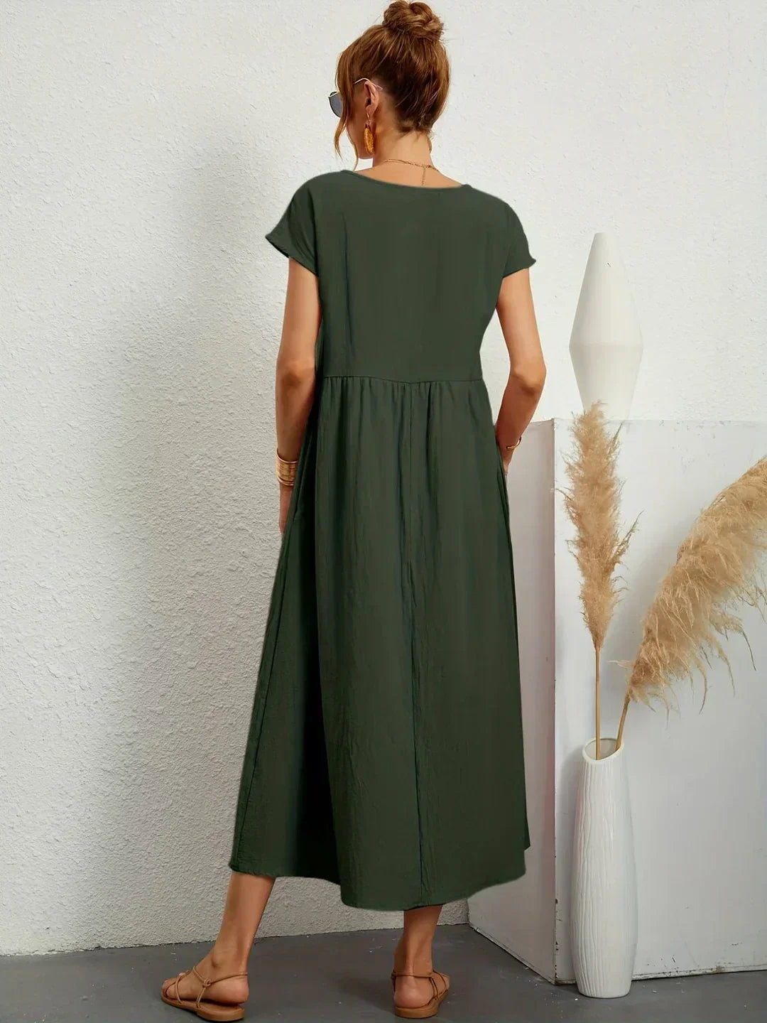 Aria | Abito midi fluido dall'eleganza intramontabile