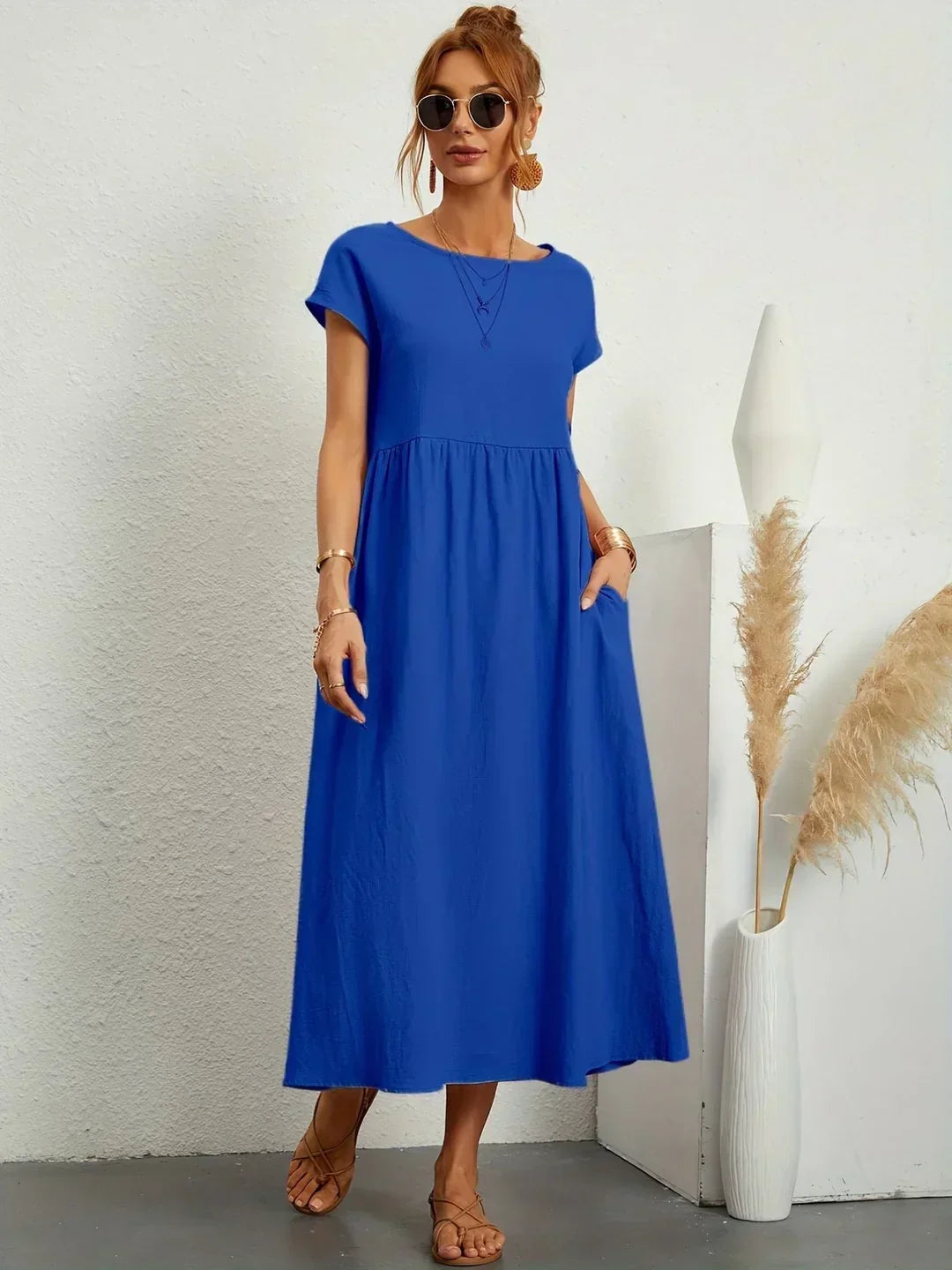 Aria | Abito midi fluido dall'eleganza intramontabile