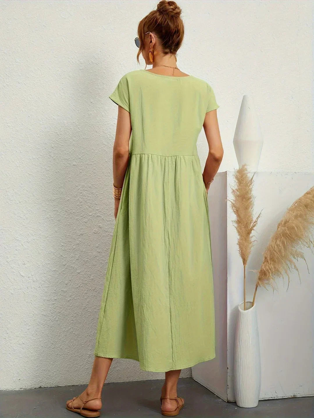 Aria | Abito midi fluido dall'eleganza intramontabile