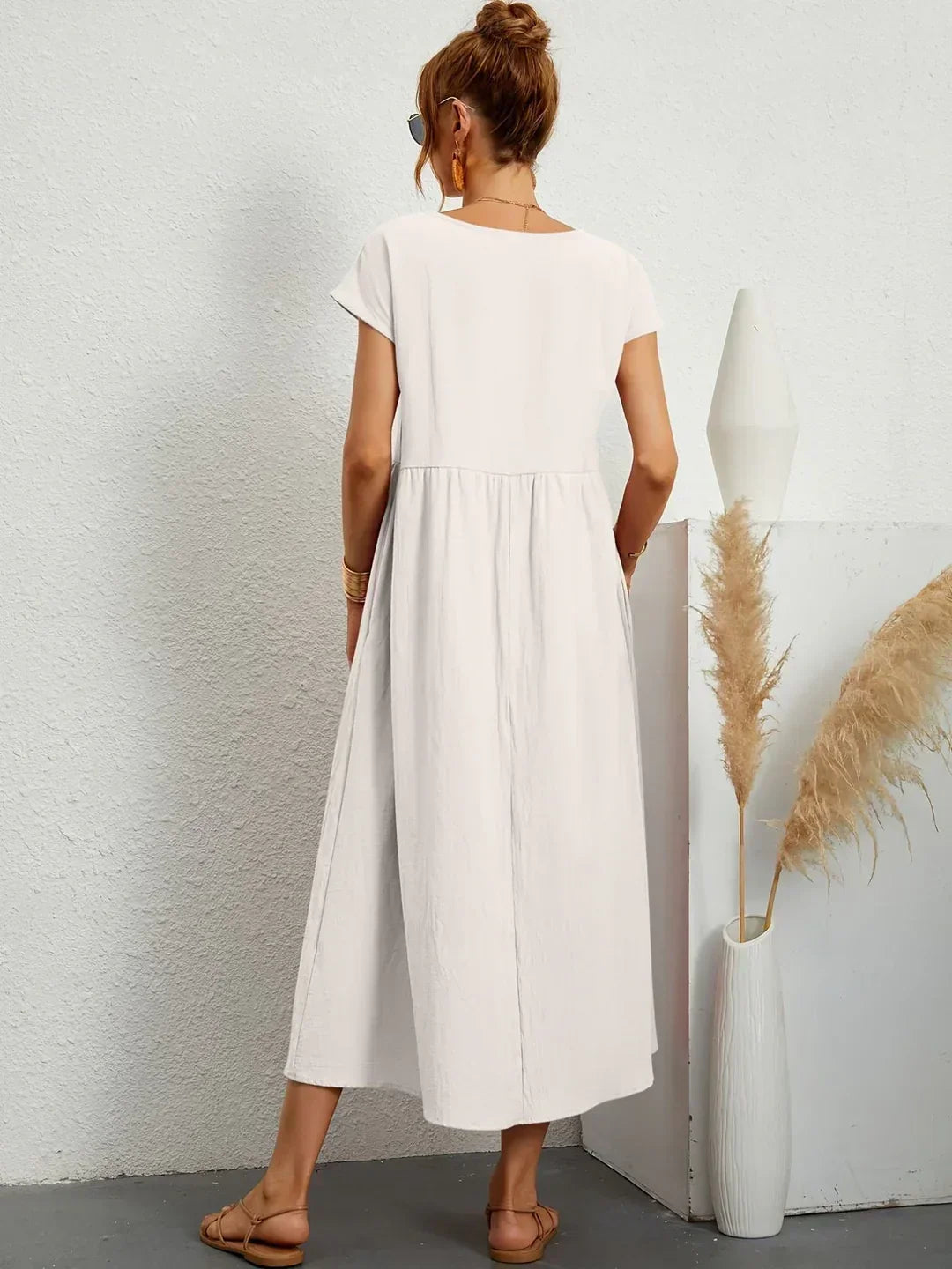 Aria | Abito midi fluido dall'eleganza intramontabile