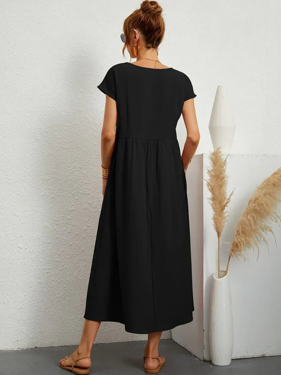 Aria | Abito midi fluido dall'eleganza intramontabile