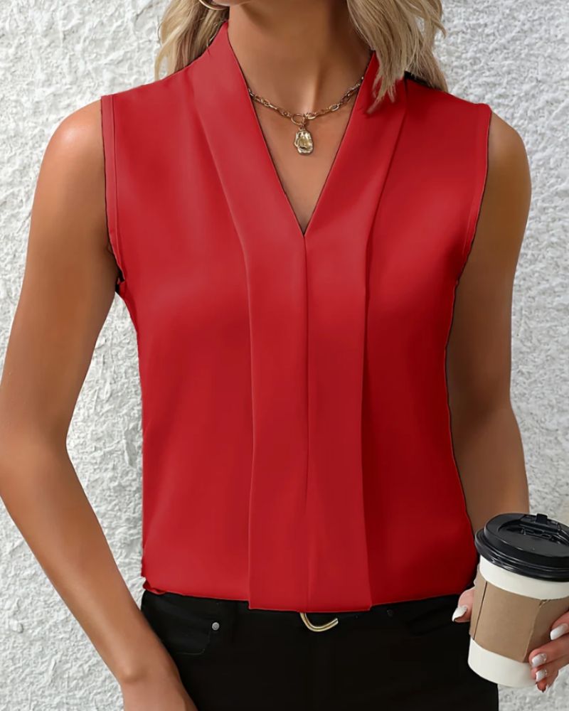 Adriana | Top casual ampio con scollo a V