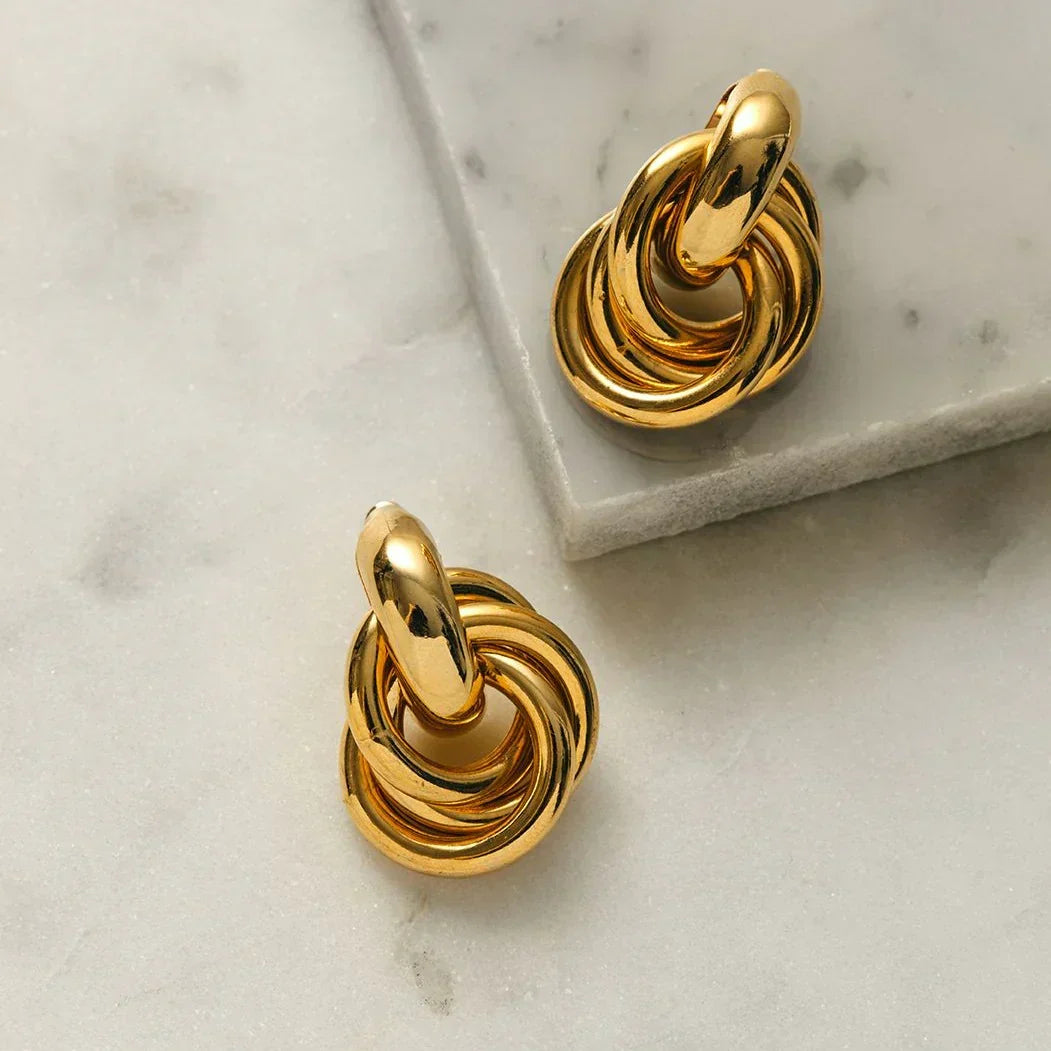 Orecchini statement intrecciati | Oro